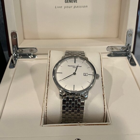 Frederique Constant Men's Slimline SS Watch - Picture 2 of 12